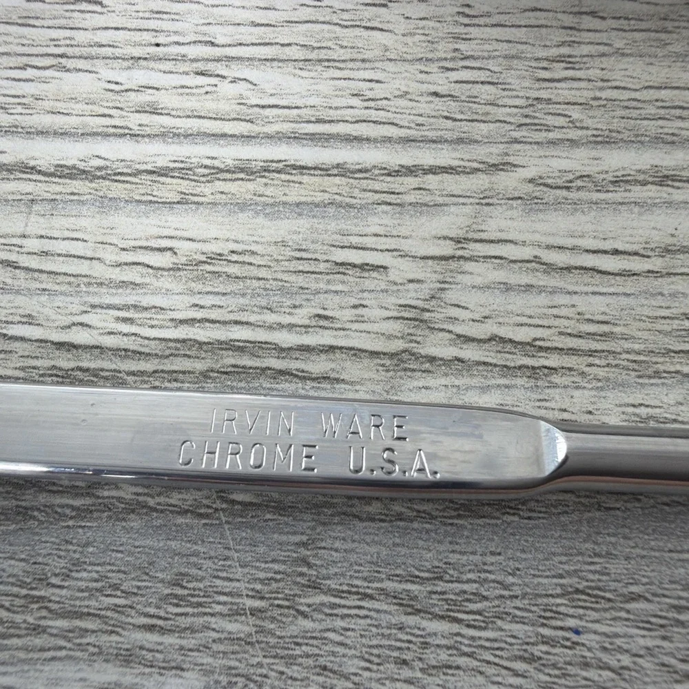 9 Pc Bar Tool Lot Stainless Steel Tongs Long Stirrers Spoons Cocktail Strainer